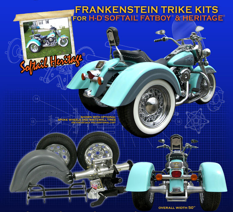 HarleyDavidson HeritageFatboy Trike Kit